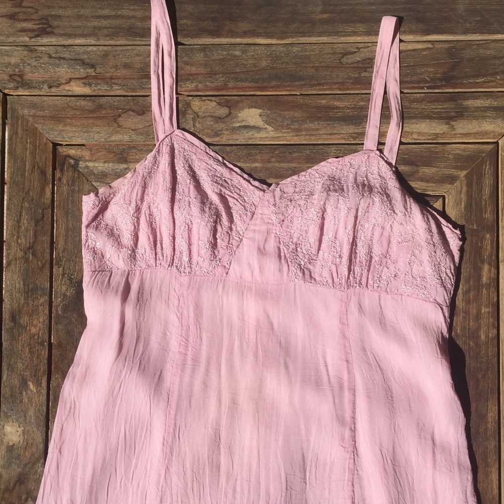 🌿 Johnny Was Pink Dress